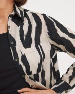 Zebra Print Cotton Voile Shirt 11 Zebra Print Cotton Voile Shirt -Deals Stylo Vex Store y01gp479756w