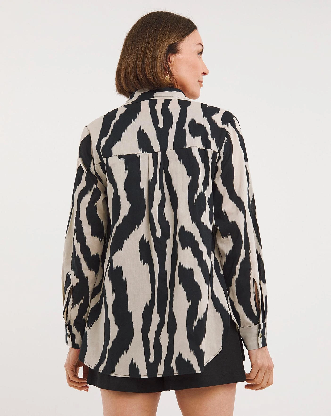 Zebra Print Cotton Voile Shirt 5 Zebra Print Cotton Voile Shirt - Image 3