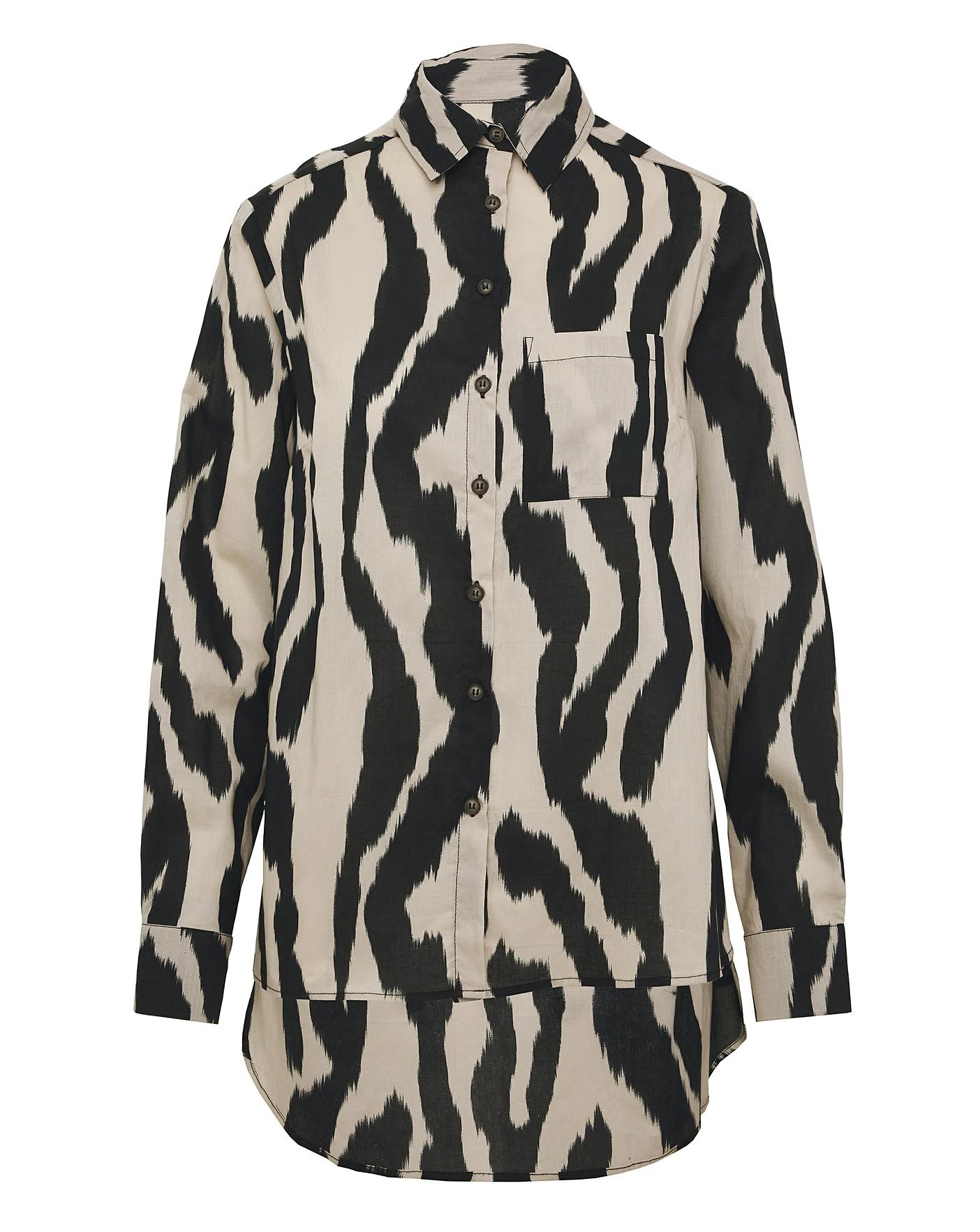 Zebra Print Cotton Voile Shirt 8 Zebra Print Cotton Voile Shirt - Image 6