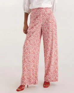 Floral Print Formal Wide Leg Trouser -Deals Stylo Vex Store y01gz353737w