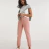 Baked Pink Stretch Chino Trousers