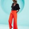 Tomato Linen Mix Wide Leg Trousers -Deals Stylo Vex Store y01gz422759g