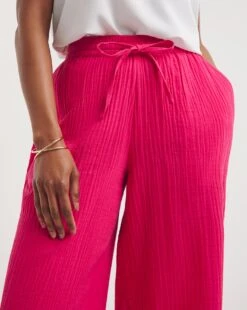 Watermelon Pink Soft Cotton Culottes 11 Watermelon Pink Soft Cotton Culottes -Deals Stylo Vex Store y01gz624721w