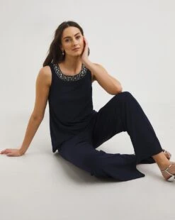 Joanna Hope Luxe Jersey Trouser Set -Deals Stylo Vex Store y01ii735742w