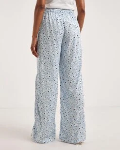 Spun Viscose Pull On Wide Leg Trousers 9 Spun Viscose Pull On Wide Leg Trousers -Deals Stylo Vex Store y01pc355738w