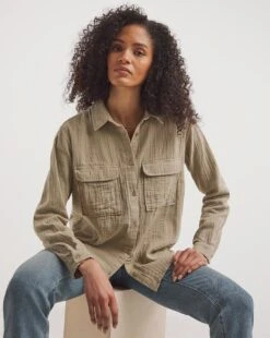 Cheesecloth Relaxed Shirt