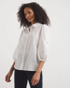 Broderie Sleeve Shirt
