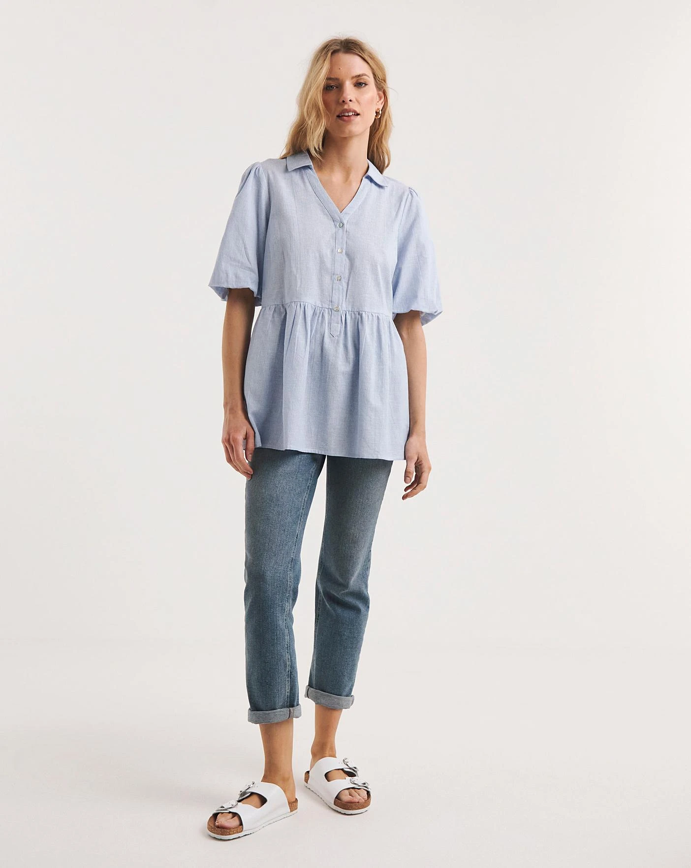 Tiered V Neck Shirt 4 Tiered V Neck Shirt - Image 2