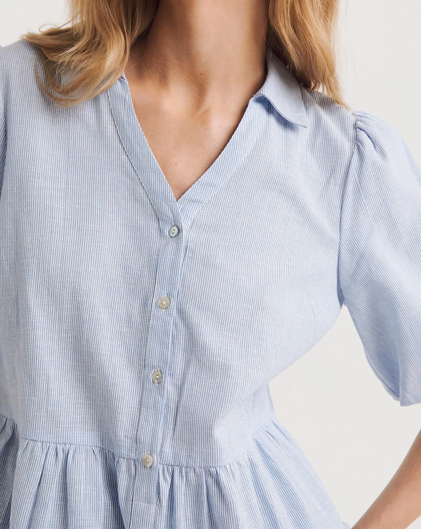 Tiered V Neck Shirt 5 Tiered V Neck Shirt - Image 3