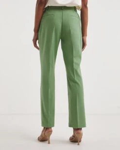 Apple Green Straight Leg Trousers -Deals Stylo Vex Store y01xl021748w
