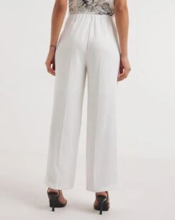 Ivory Wide Leg Trousers -Deals Stylo Vex Store y01xl061738w
