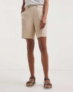 Stone Twill Bermuda Shorts -Deals Stylo Vex Store y01xl139721w