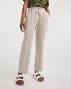 Stone Premium Soft Pull On Cargo Trouser -Deals Stylo Vex Store y01zh084720w