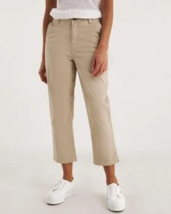 Stone Stretch Chino Cropped Trousers -Deals Stylo Vex Store y01zh391726w