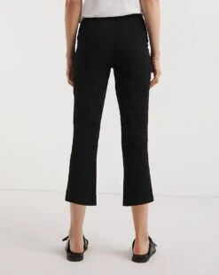 Black Stretch Chino Cropped Trousers -Deals Stylo Vex Store y01zh393733w