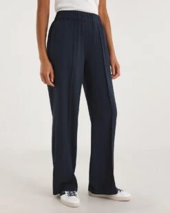 Deep Navy Wide Leg Trousers -Deals Stylo Vex Store y01zv888736w