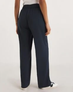 Deep Navy Wide Leg Trousers -Deals Stylo Vex Store y01zv888737w