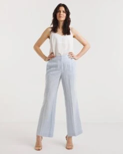 Sky Blue Wide Leg Trousers -Deals Stylo Vex Store y01zv895732w