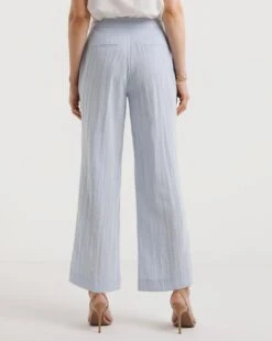 Sky Blue Wide Leg Trousers -Deals Stylo Vex Store y01zv895733w