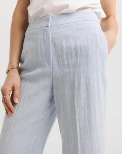 Sky Blue Wide Leg Trousers -Deals Stylo Vex Store y01zv895735w