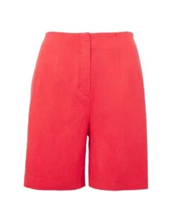 Coral Linen Bermuda Shorts -Deals Stylo Vex Store y01zv962741s
