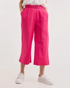 Julipa Linen Crop Trouser -Deals Stylo Vex Store y07eg509736w