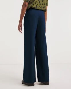 Navy Adjustable Wide Leg Trousers 11 Navy Adjustable Wide Leg Trousers -Deals Stylo Vex Store z01xl129708w